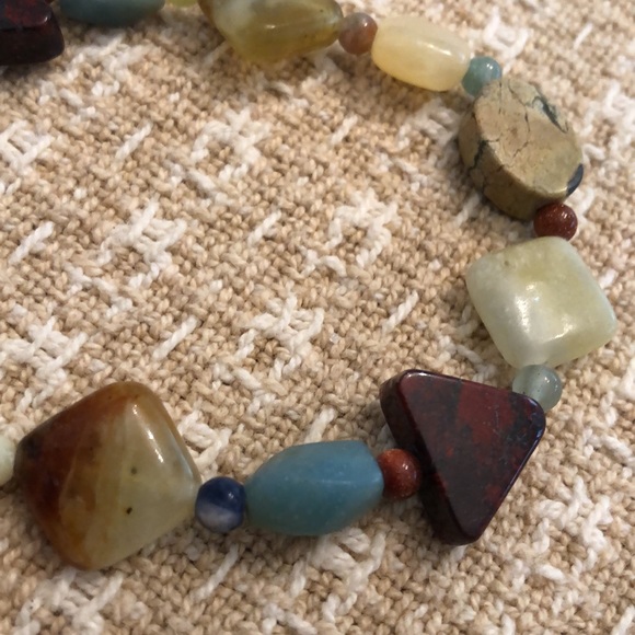 Jay King 2-piece mixed natural stone Sterling Silver Necklace and bracelet set - Picture 15 of 16